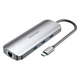 Vention TOLHB dockingstation Ledningsført USB 3.2 Gen 1 (3.1 Gen 1) Type-C Sølv