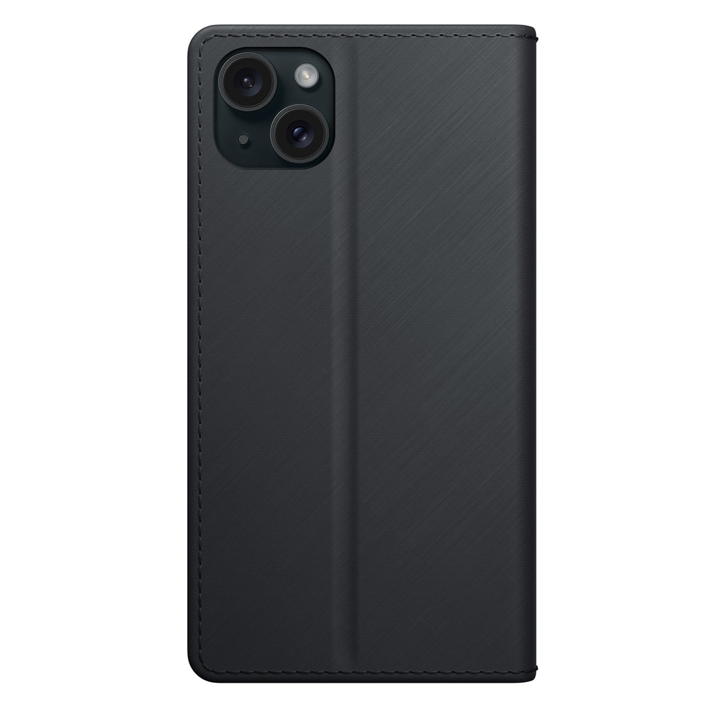 3mk Wallet Case til iPhone 15 Plus - sort
