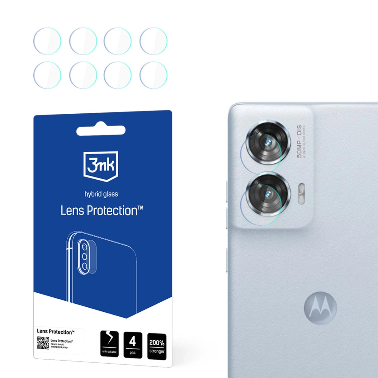 Kamera Cover 3mk Lens Protection til Motorola Edge 50 Fusion