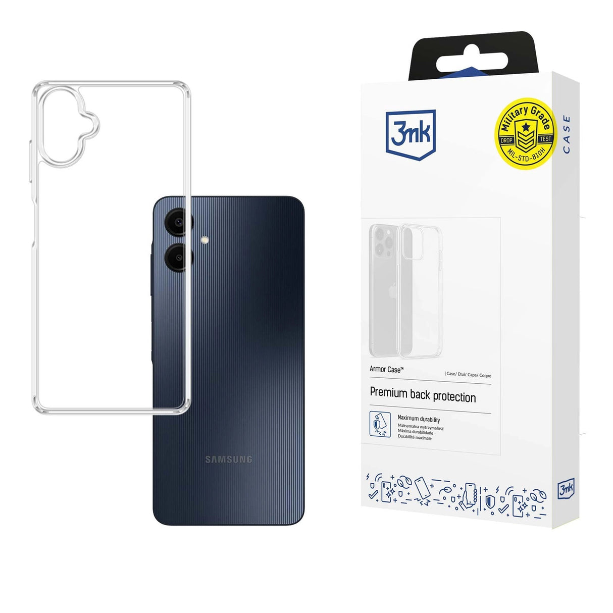 3mk Armor Case til Samsung Galaxy A06 - Gennemsigtig