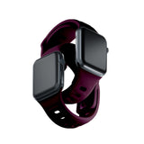 3mk Silicone Watch Strap for Apple Watch 42 / 44 / 45 / 49 mm - Burgundy