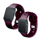 3mk Silicone Watch Strap for Apple Watch 42 / 44 / 45 / 49 mm - Burgundy