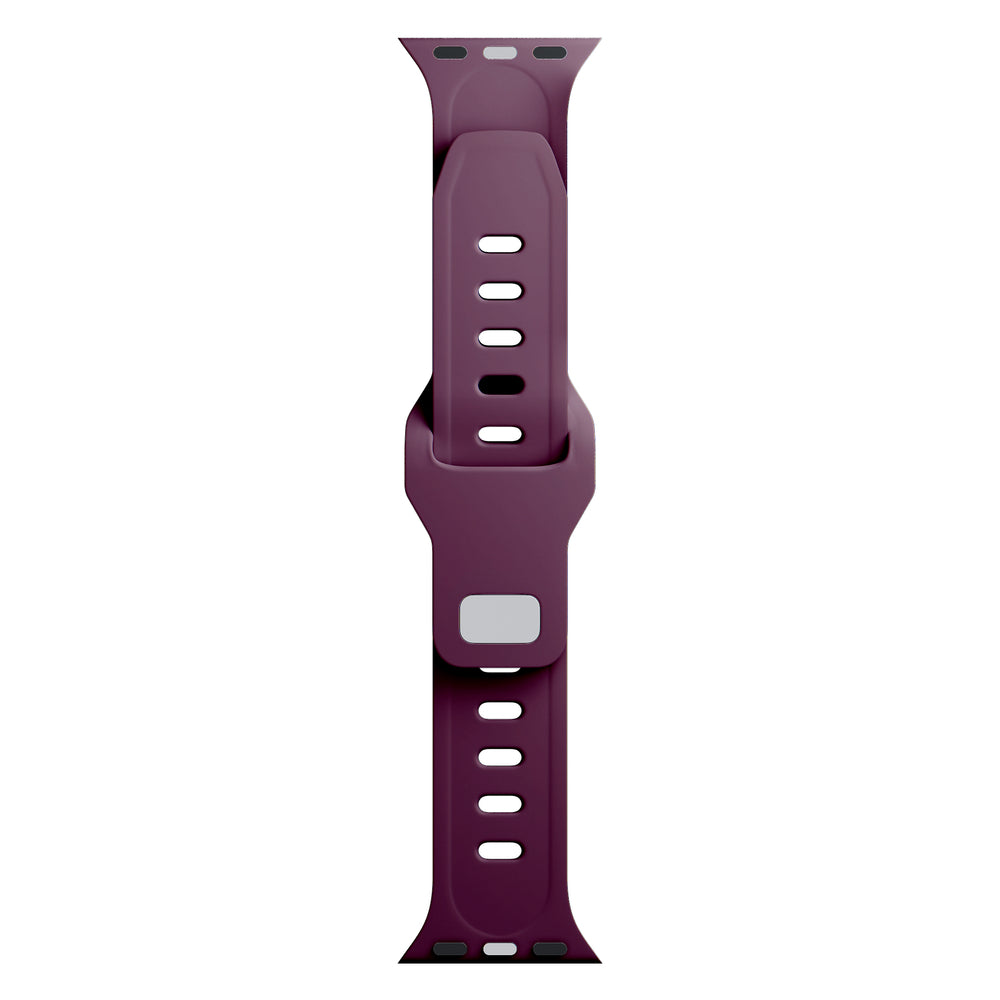 3mk Silicone Watch Strap for Apple Watch 42 / 44 / 45 / 49 mm - Burgundy