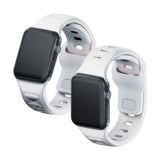 3mk Silicone Watch Strap for Apple Watch 42 / 44 / 45 / 49 mm - white