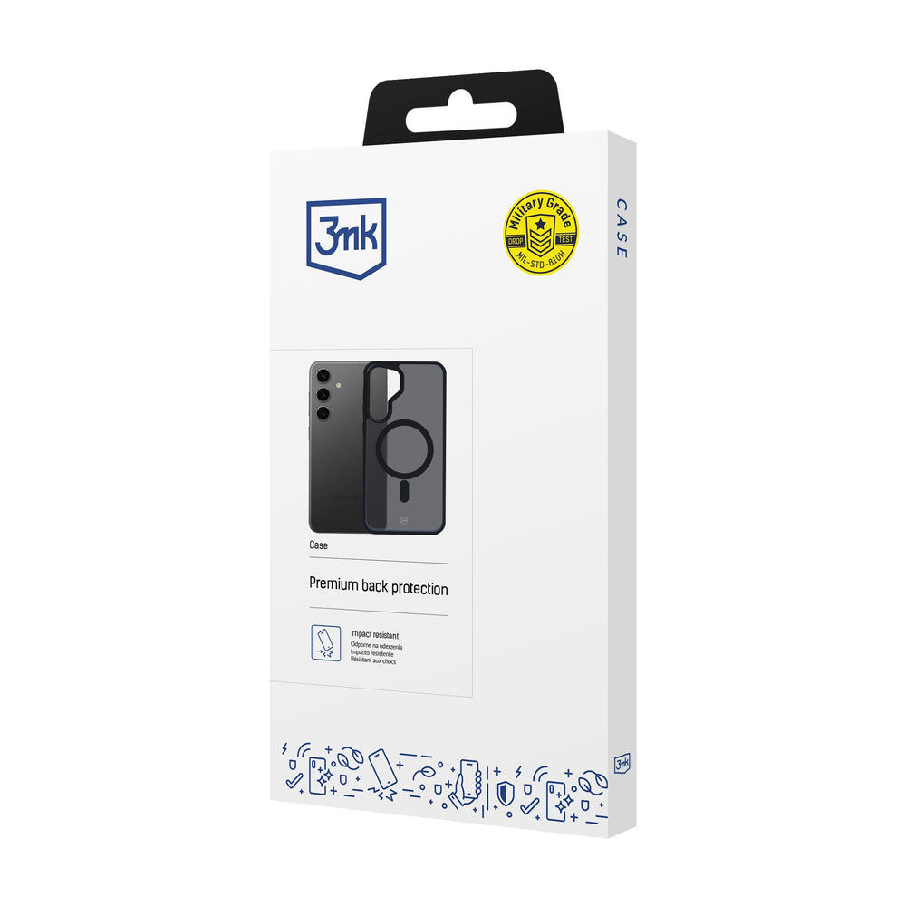 3mk Smoke MagCase with MagSafe for Samsung Galaxy S24 - semi-transparent