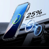 ESR Classic Hybrid Kickstand Halolock MagSafe Case Set med Stand + Hæmt Glas til iPhone 16 Pro Max - Clear