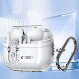 Tech-Protect FlexAir Case med Carabiner til Samsung Galaxy Buds 3 / 3 Pro - Gennemsigtig