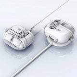 Tech-Protect FlexAir Case med Carabiner til Samsung Galaxy Buds 3 / 3 Pro - Gennemsigtig