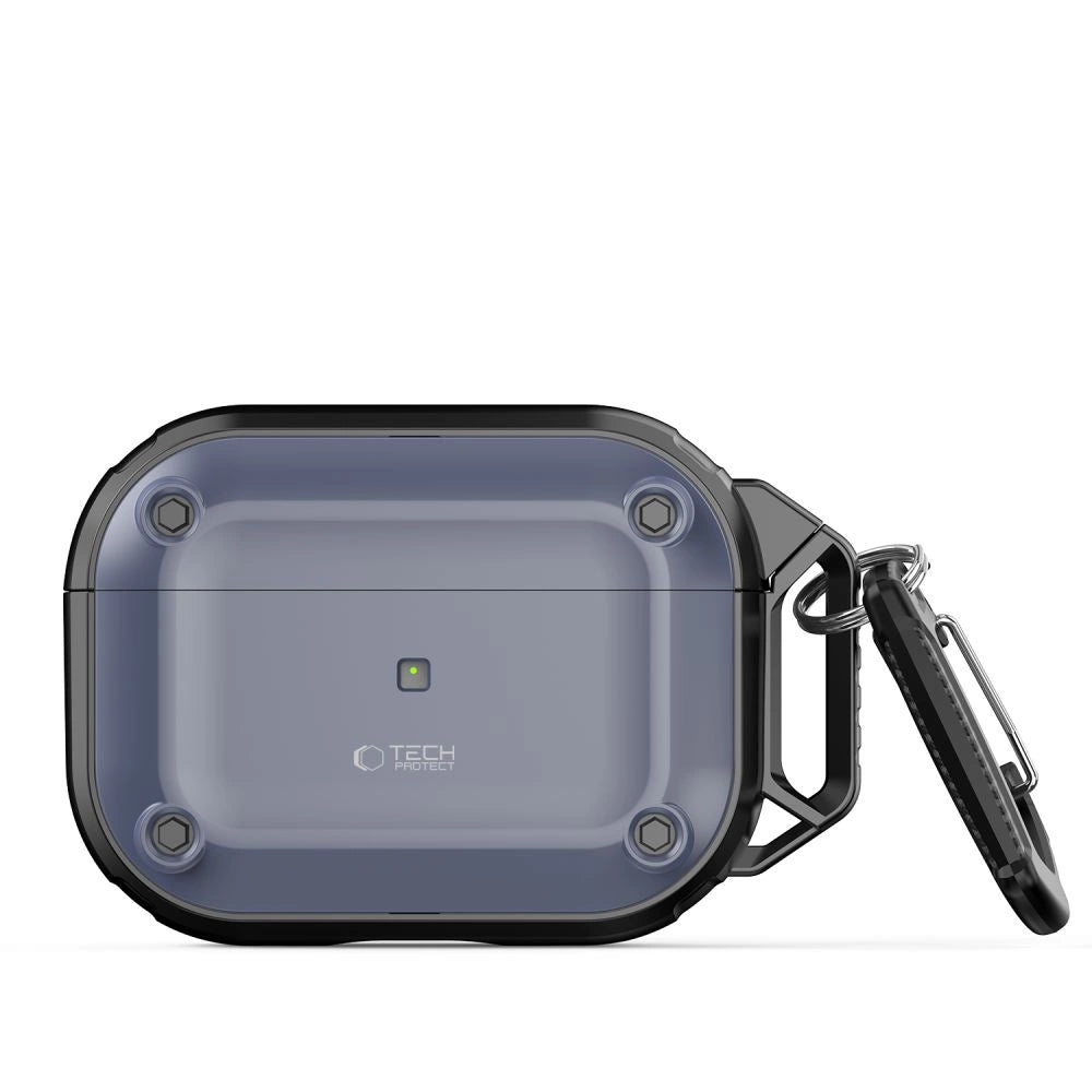 Tech-Protect Rough Hook Case med Carabiner til Apple AirPods Pro 1 / 2 - Blå