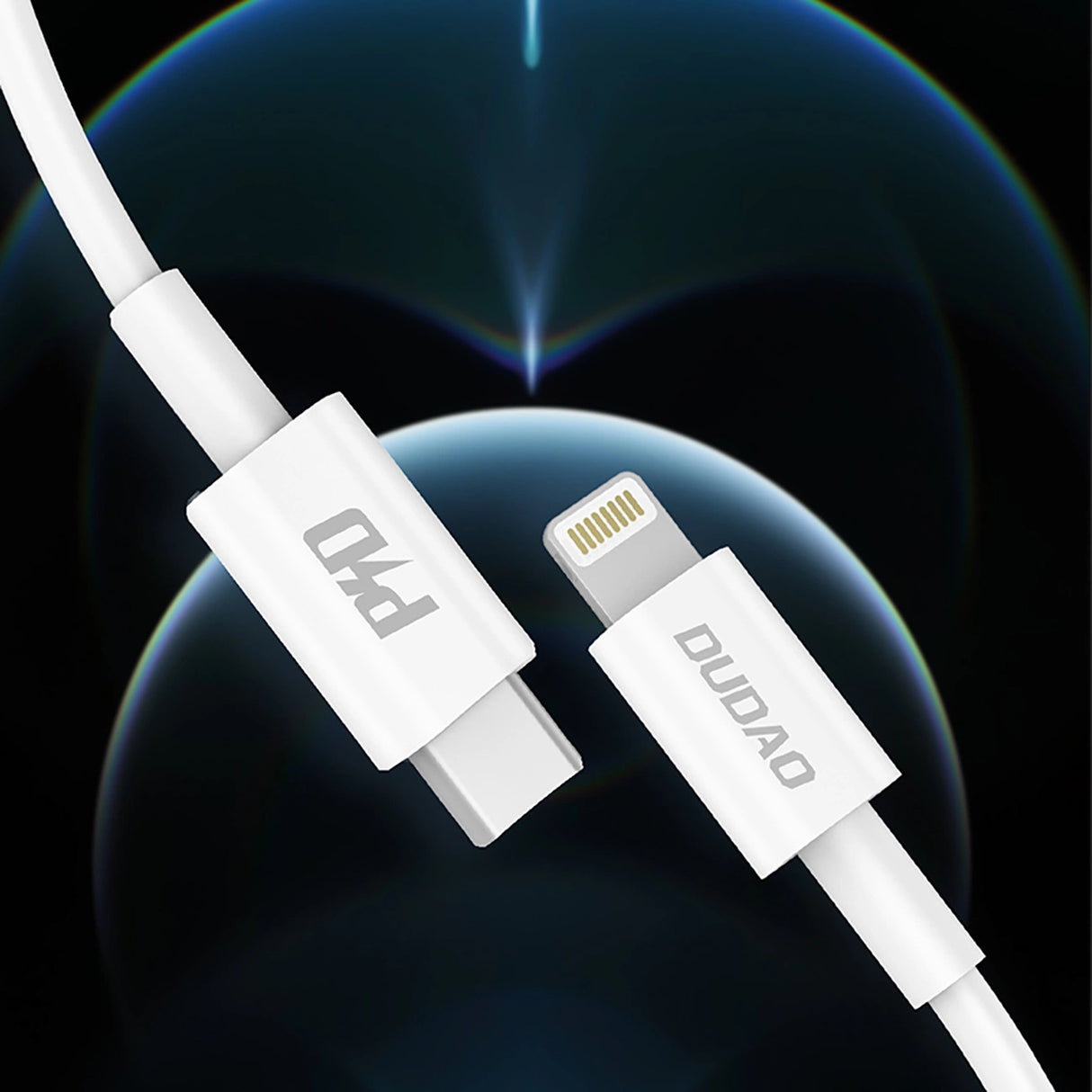 Dudao L6X USB-C - Lightning PD 20W 1m Kabel - Hvid
