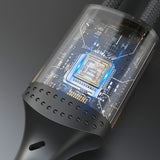 Dudao L3SM USB-A - MicroUSB 3A 1.2m flæsket kabel - sort