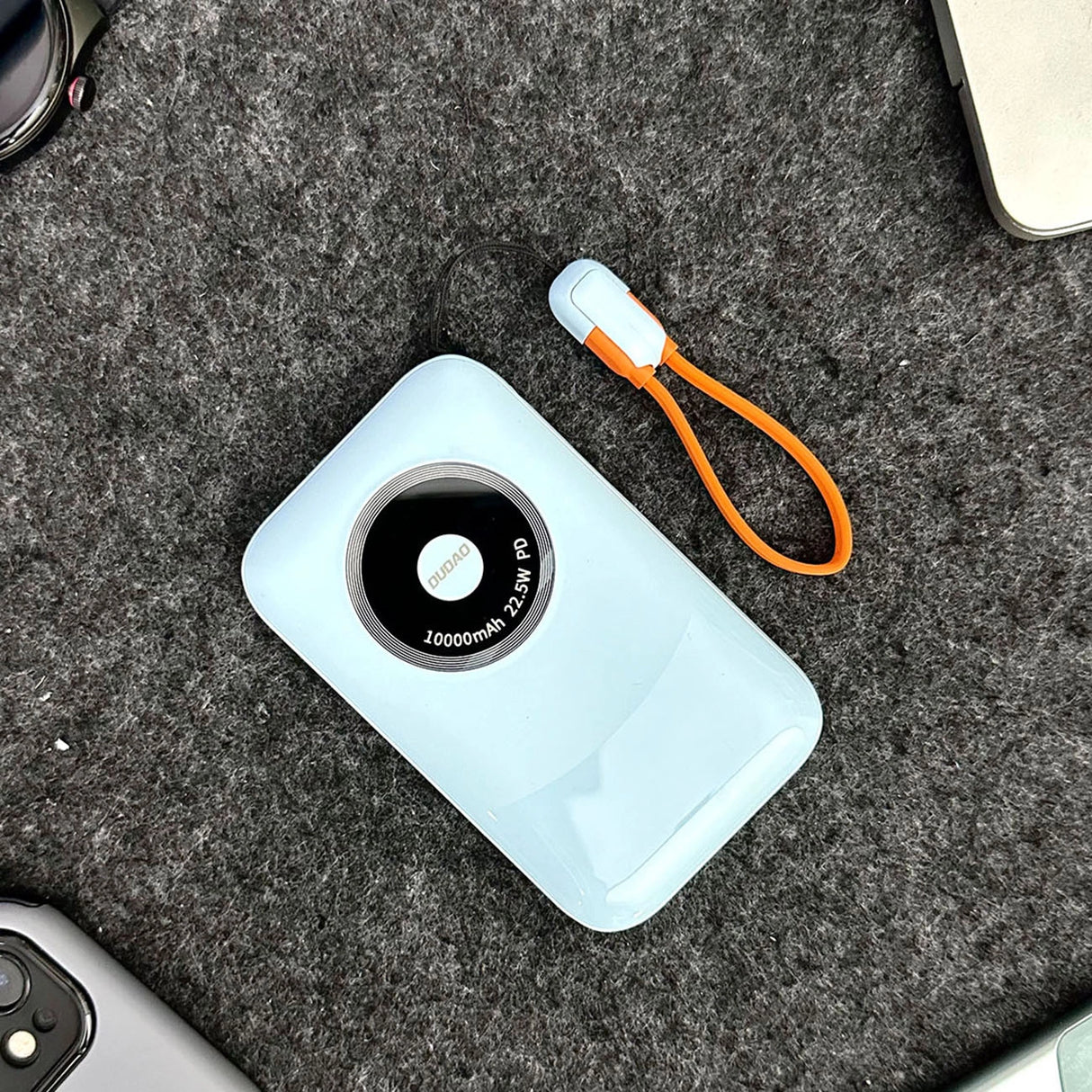 Powerbank Dudao K21 Mini 10000mAh 22.5W USB-A / USB-C - blå