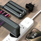 Dudao K25 2in1 10000mAh 3-plug Powerbank oplader - Grå