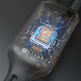 Dudao A12MaxC PD60W 2-i-1-oplader til Apple Watch / USB-C - sort