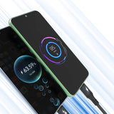 Dudao L3E 3 i 1 60W MicroUSB USB-C Lightning Cable 1,2 m - sort