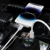 Dudao R78 78W Biloplader USB-C PD / 2xUSB-A QC - sort