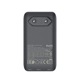 Acefast A100 65W GaN 2 USB-C+ USB-A oplader Ultra Slim - sort