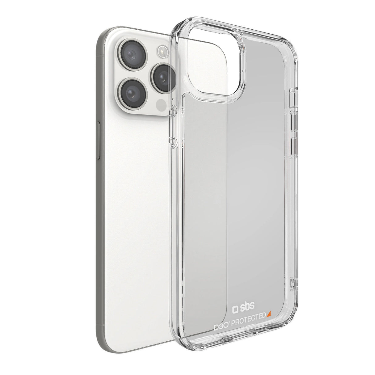 SBS D3O iPhone 15 Pro Case - gennemsigtig