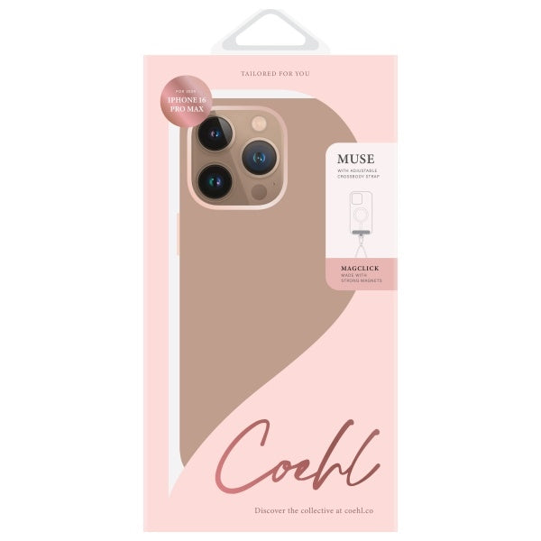 Uniq Coehl Muse Magnetisk opladningsfoder til iPhone 16 Pro Max - Pink