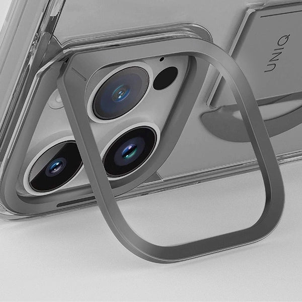 Uniq Heldro Max Magclick opladningsfodral til iPhone 16 Pro Max - gennemsigtig