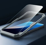 ESR Classic Hybrid Halolock MagSafe Case Set + Hæmt glas til iPhone 16 - Klar med sort ramme