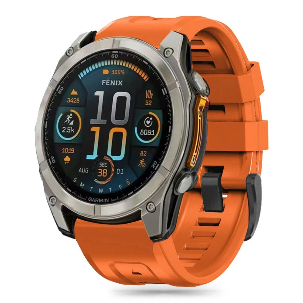 Tech-Protect Silicone Strap til Garmin Fenix 5S / 5S PLUS / 6S / 6S Pro / 7S / 8 (43MM) - Orange