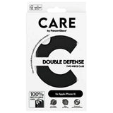 CARE af PanzerGlass Feature Double Defense Case til iPhone 16 - sort