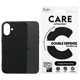 CARE af PanzerGlass Feature Double Defense Case til iPhone 16 Plus - sort