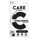 CARE af PanzerGlass Feature Double Defense Case til iPhone 16 Plus - sort