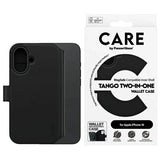 CARE af PanzerGlass Feature Tango 2in1 Wallet MagSafe Case til iPhone 16 - sort