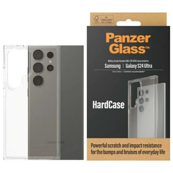 PanzerGlass HardCase Military grade til Samsung Galaxy S24 Ultra - gennemsigtig