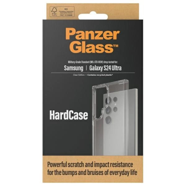 PanzerGlass HardCase Military grade til Samsung Galaxy S24 Ultra - gennemsigtig
