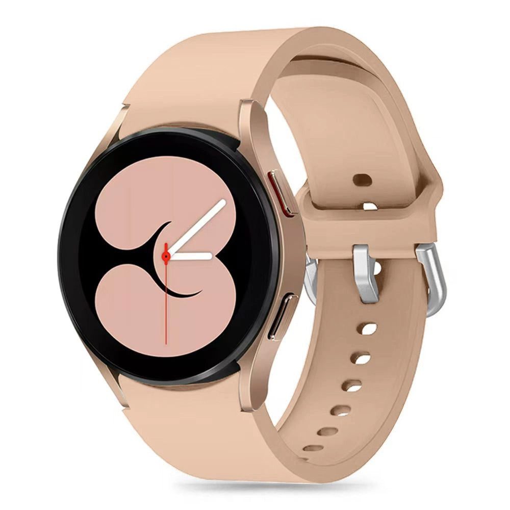 Tech-Protect Silicone Strap til Samsung Galaxy Watch 4 / 5 / 5 Pro / 6 / 7 / FE - Beige