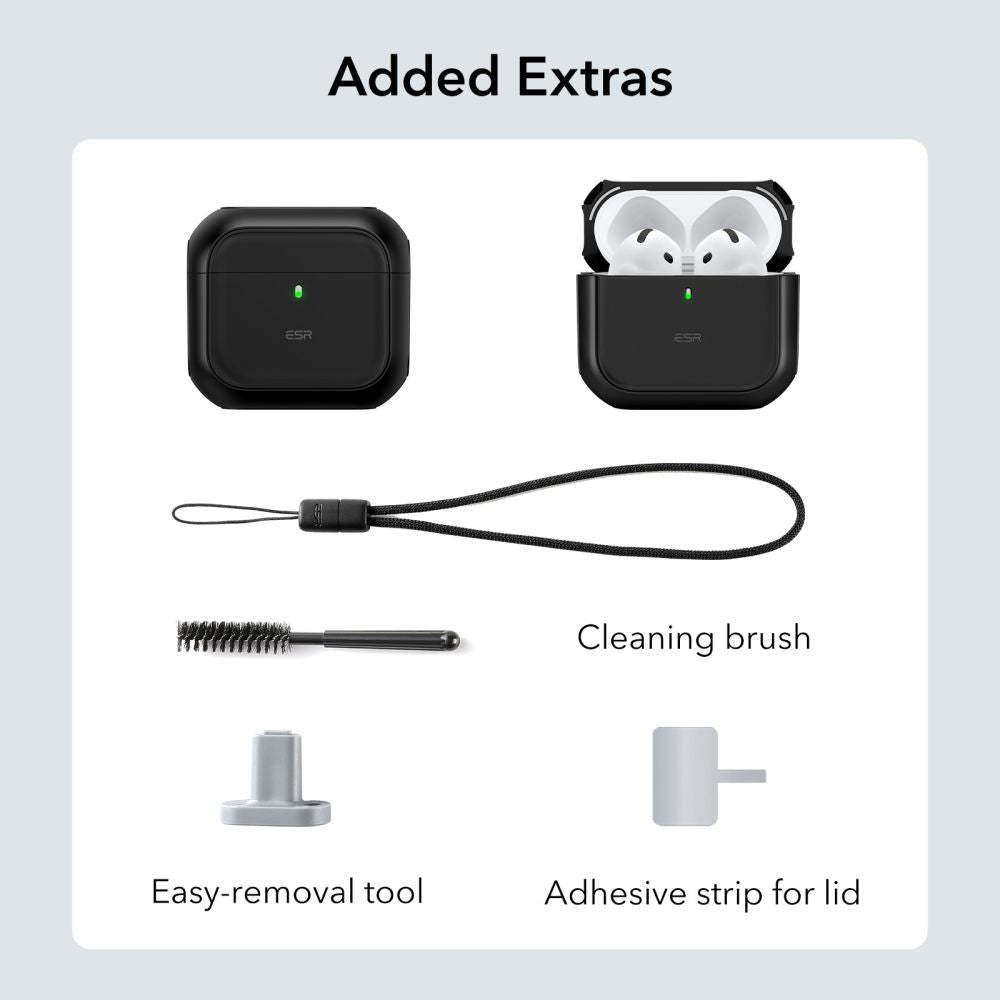 ESR Orbit Halolock MagSafe-hylster til Apple AirPods 4 - sort
