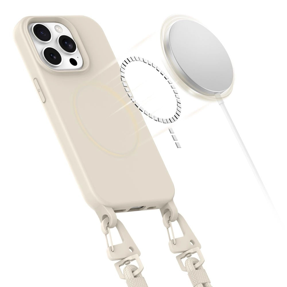 Tech-Protect MagNecklace MagSafe iPhone 14 Pro Case - Beige