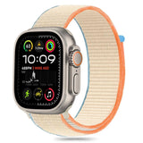 Tech-Protect Nylon Strap til Apple Watch 6 / 7 / 8 / 9 / 10 / SE / Ultra 1 / 2 (44 / 45 / 46 / 49 MM) - Beige