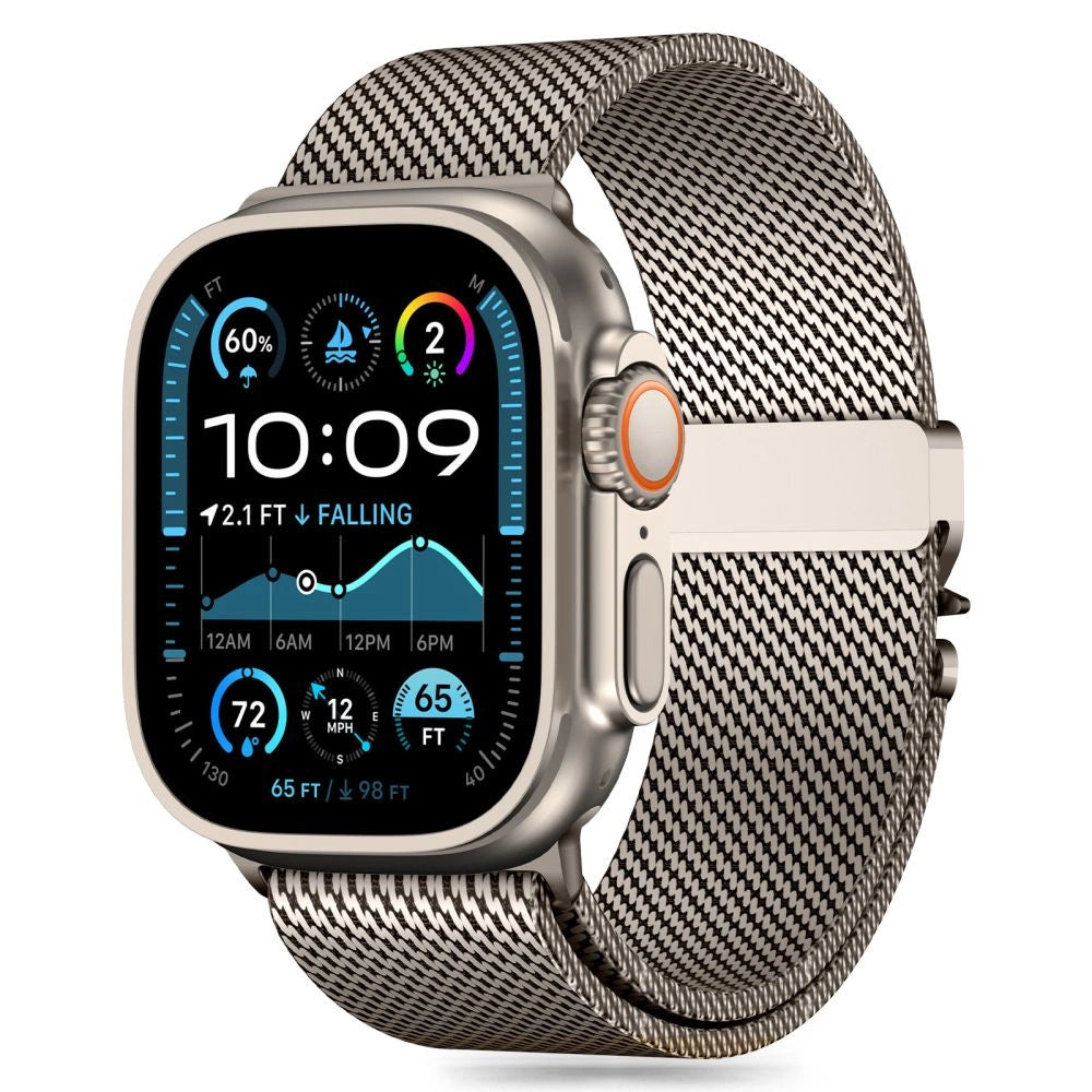 Tech-Protect Milano-rem til Apple Watch 6 / 7 / 8 / 9 / 10 / SE / Ultra 1 / 2 (44 / 45 / 46 / 49 MM) - titanium
