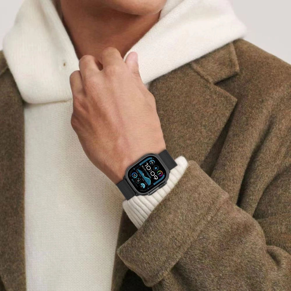 Tech-Protect Milano-rem til Apple Watch 6 / 7 / 8 / 9 / 10 / SE / Ultra 1 / 2 (44 / 45 / 46 / 49 MM) - titanium