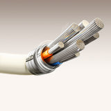 Joyroom S-A53 3A USB-A - USB-C-kabel med fluorescerende spids 1,2 m - beige