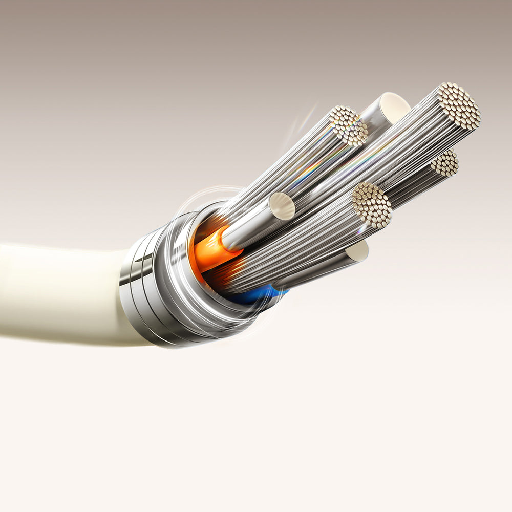 Joyroom S-A53 60W USB-C Kabel - USB-C med fluorescerende tip 2 m - beige