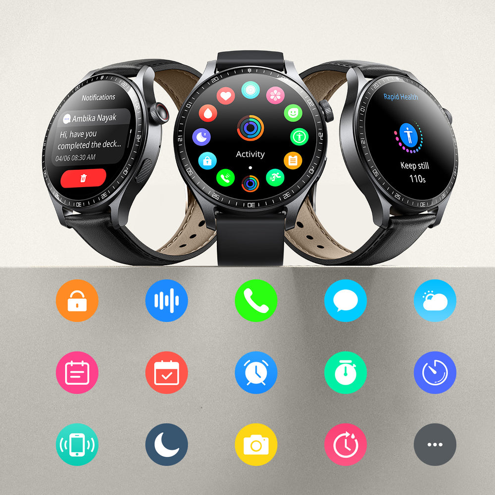 Joyroom Classic Series JR-FC2 Pro Smartwatch med funktionen til at besvare opkald - mørkgrå