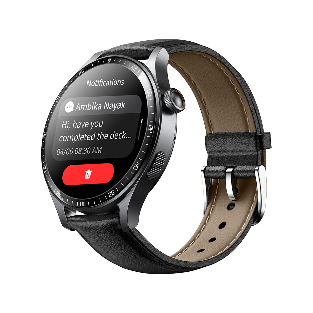 Joyroom Classic Series JR-FC2 Pro Smartwatch med funktionen til at besvare opkald - mørkgrå