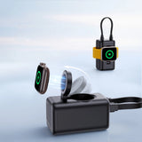 Joyroom JR-W13 5000mAh Wireless Power Bank til Apple Watch + USB-C og Lightning   Sort