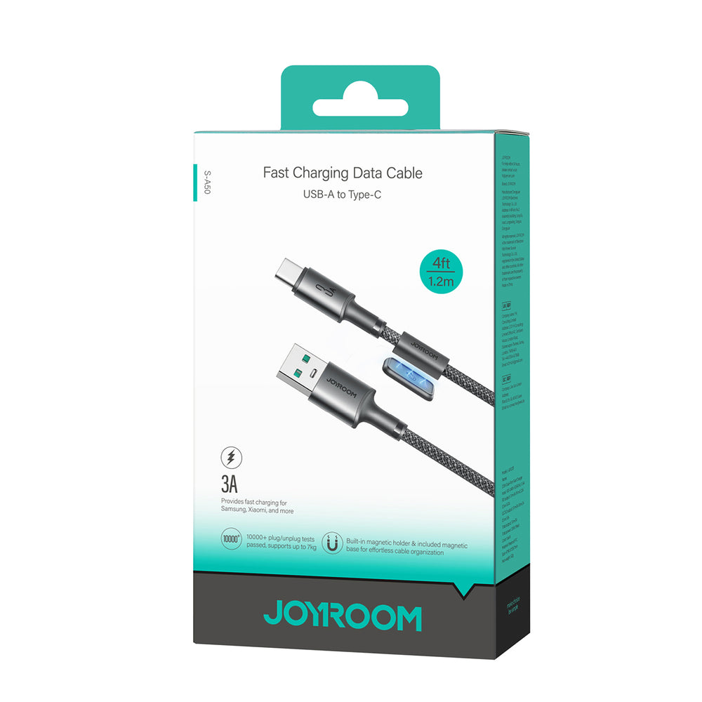 Joyroom S-A50 Unlimited Series 3A USB-A - USB-C Cable with Magnetic Organizer 1.2m - Gray