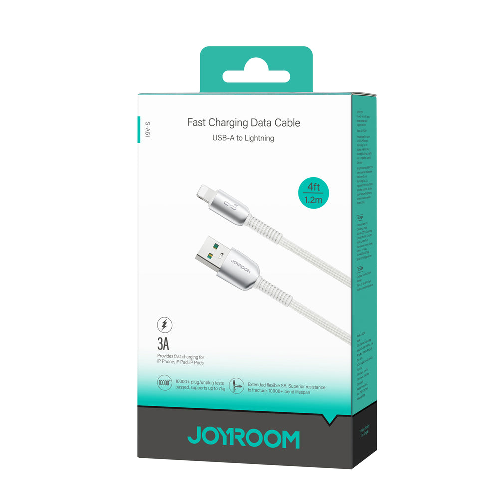 Joyroom S-A51 Cutting-Edge Series 3A USB-A - Lightning cable 1.2m - light gray