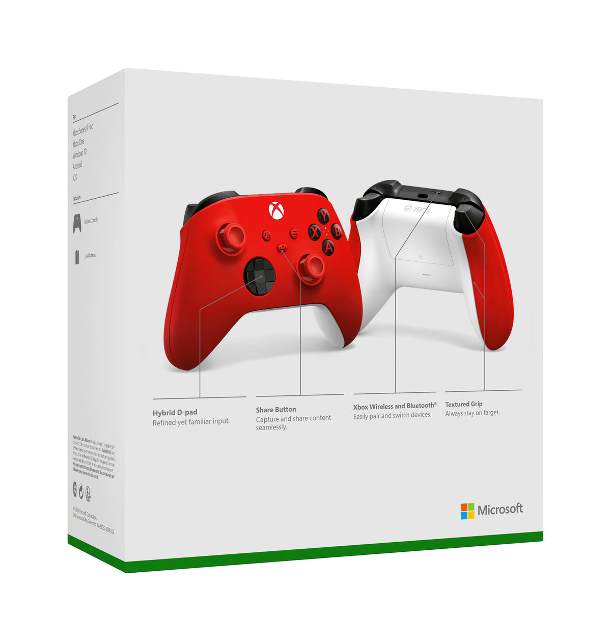 Microsoft Xbox Wireless Controller Controller Rød Hvid