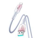 Joyroom S-A42 Crystal-Clear Series 3A USB-A - Lightning cable 1.2m - white