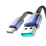 Joyroom S-A42 Crystal-Clear Series 3A USB-A - USB-C cable 1.2m - black