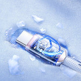 Joyroom S-A42 Crystal-Clear Series 3A USB-A - USB-C cable 1.2m - white