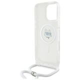 Karl Lagerfeld IML Choupette Head & Cord Magsafe iPhone 16 Pro Case - Clear